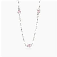 Collana Mabina Bambino Petit Cœur in Argento Zircone 553867